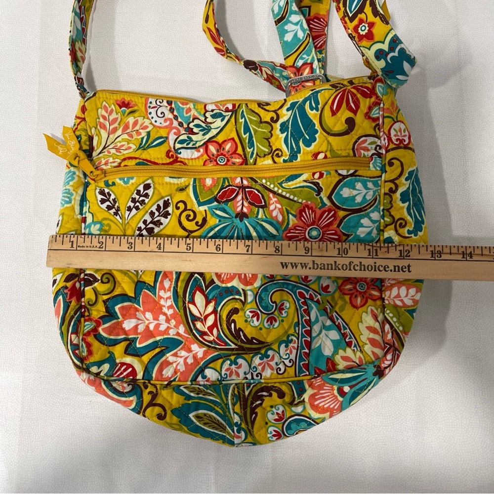 Vera Bradley Small Quilted Colorful Tote Bag With Pretty Floral Pattern - Picture 10 of 11